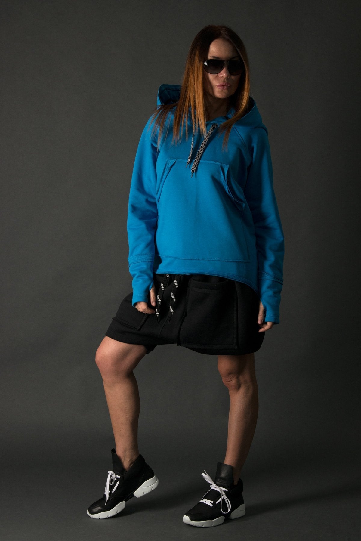 Blue Sweatshirt Megan SALE - EUG FASHION EugFashion 