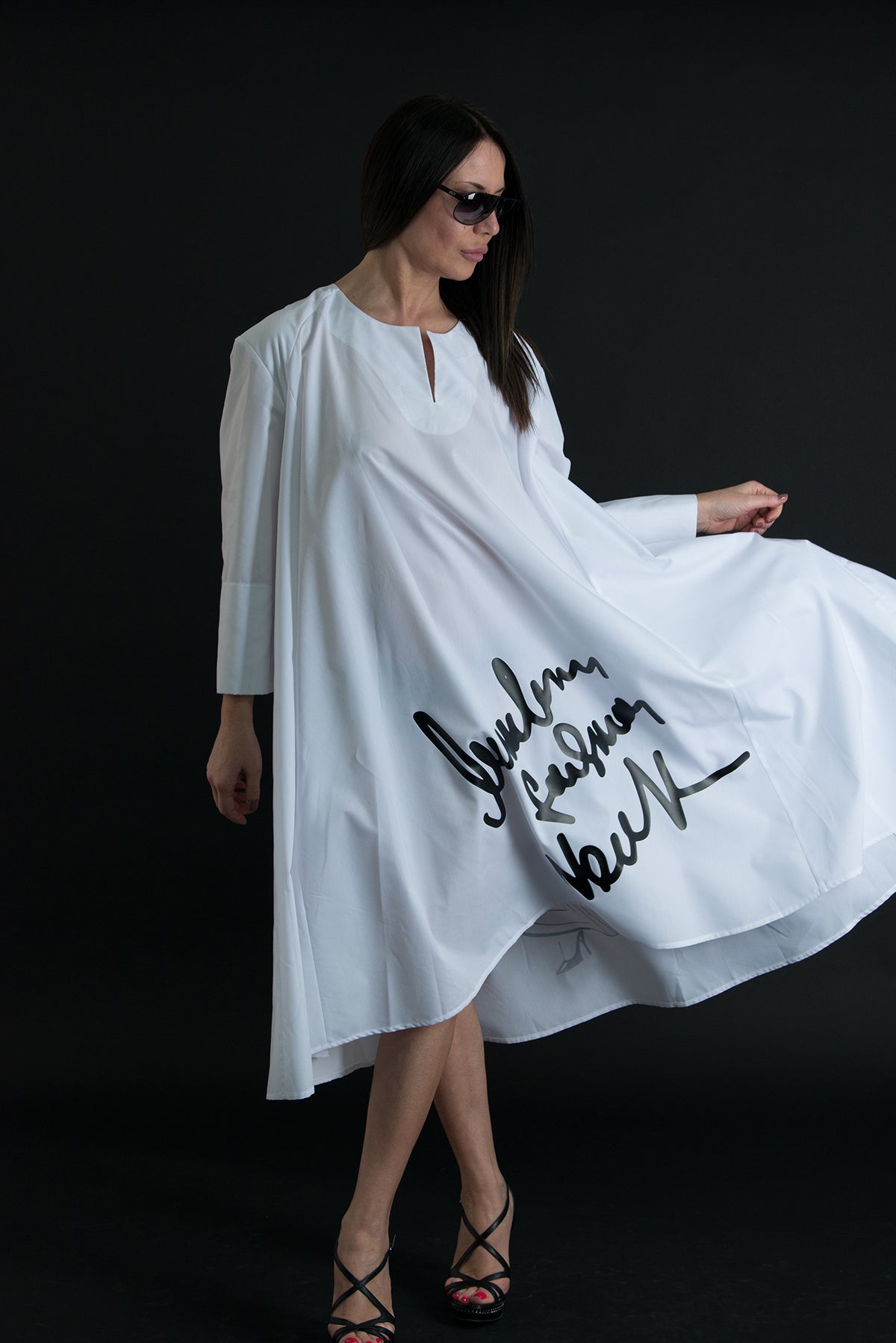 Cotton Dress with print KATALINA SALE - EUG FASHION EugFashion 