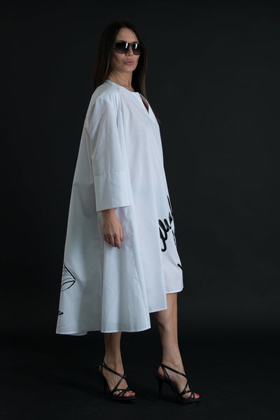 Cotton Dress with print KATALINA SALE - EUG FASHION EugFashion 