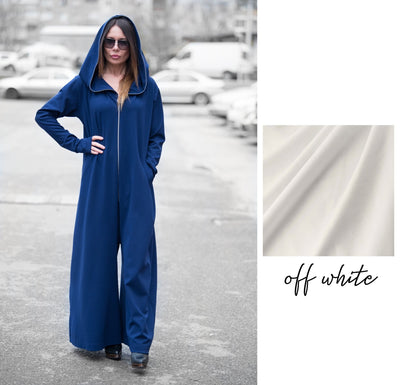 Cotton Hooded Jumpsuit EVIAN - EUG FASHION EugFashion 