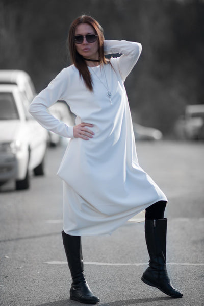 Dress with Long Sleeves HOLLY - EUG FASHION EugFashion 