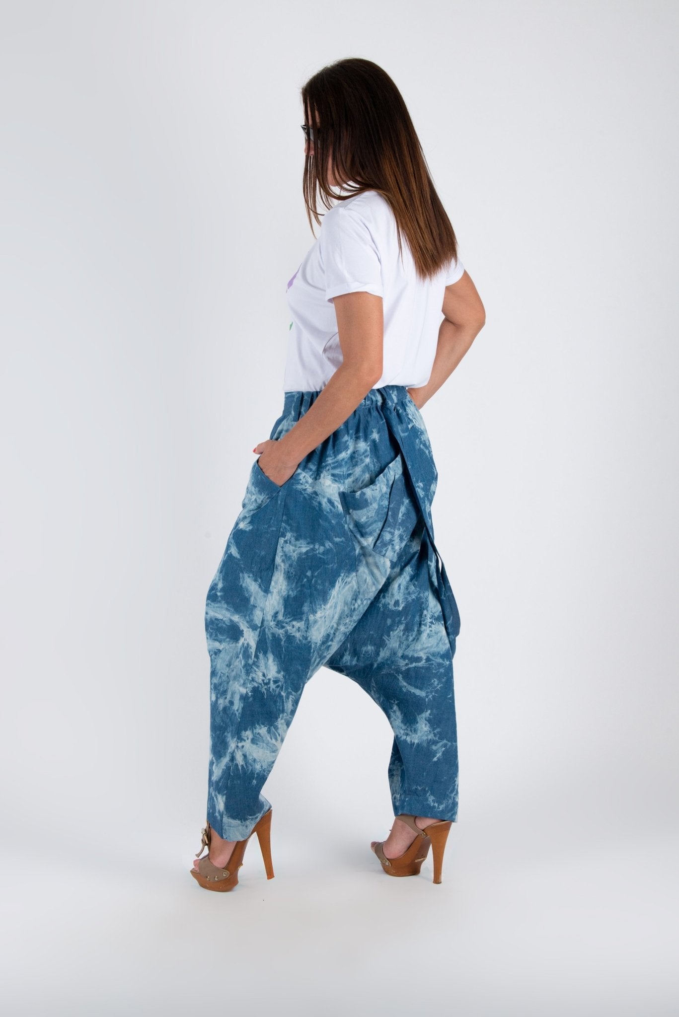 Drop Crotch Pants Lesila SALE - EUG FASHION EugFashion 