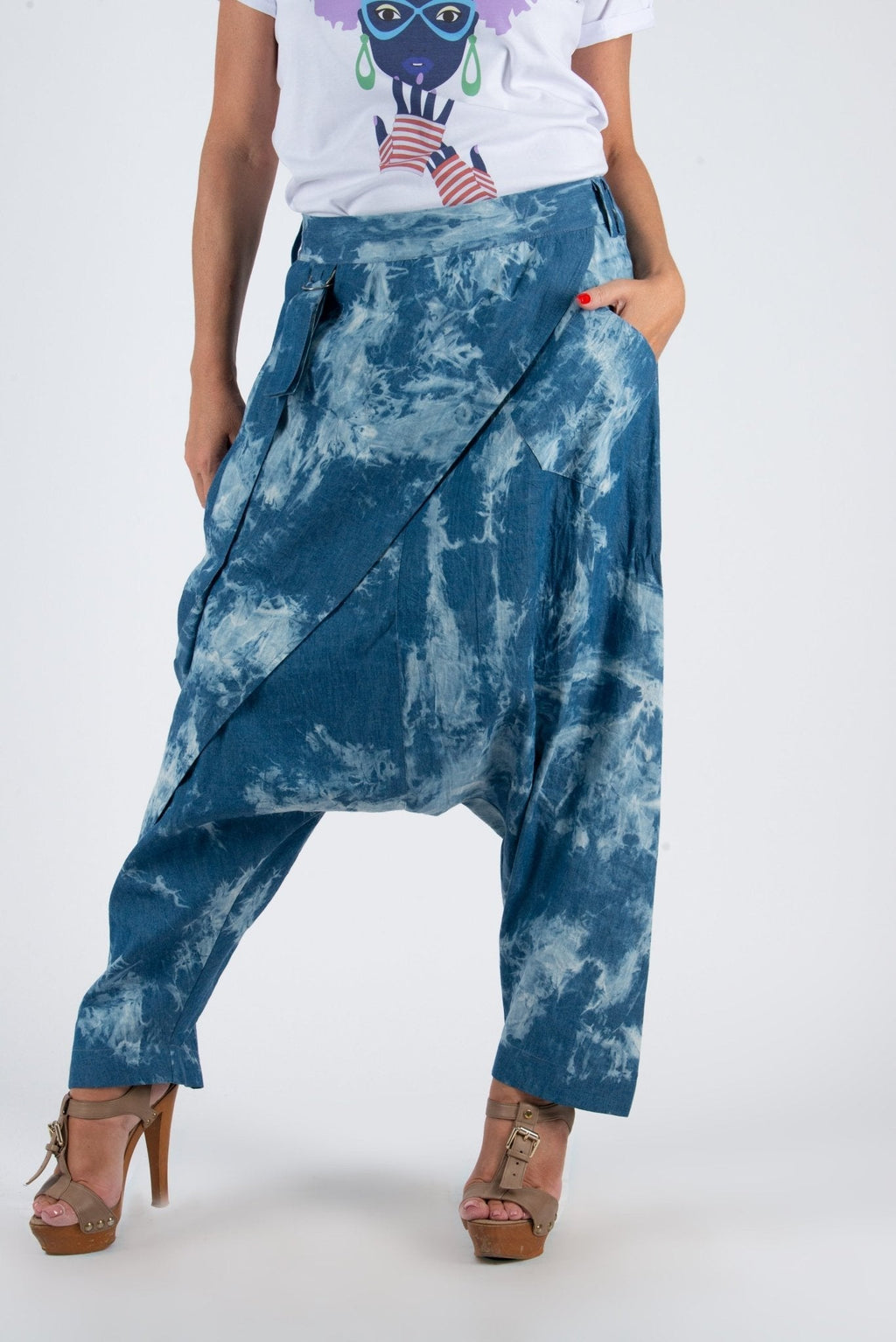 Drop Crotch Pants Lesila SALE - EUG Fashion