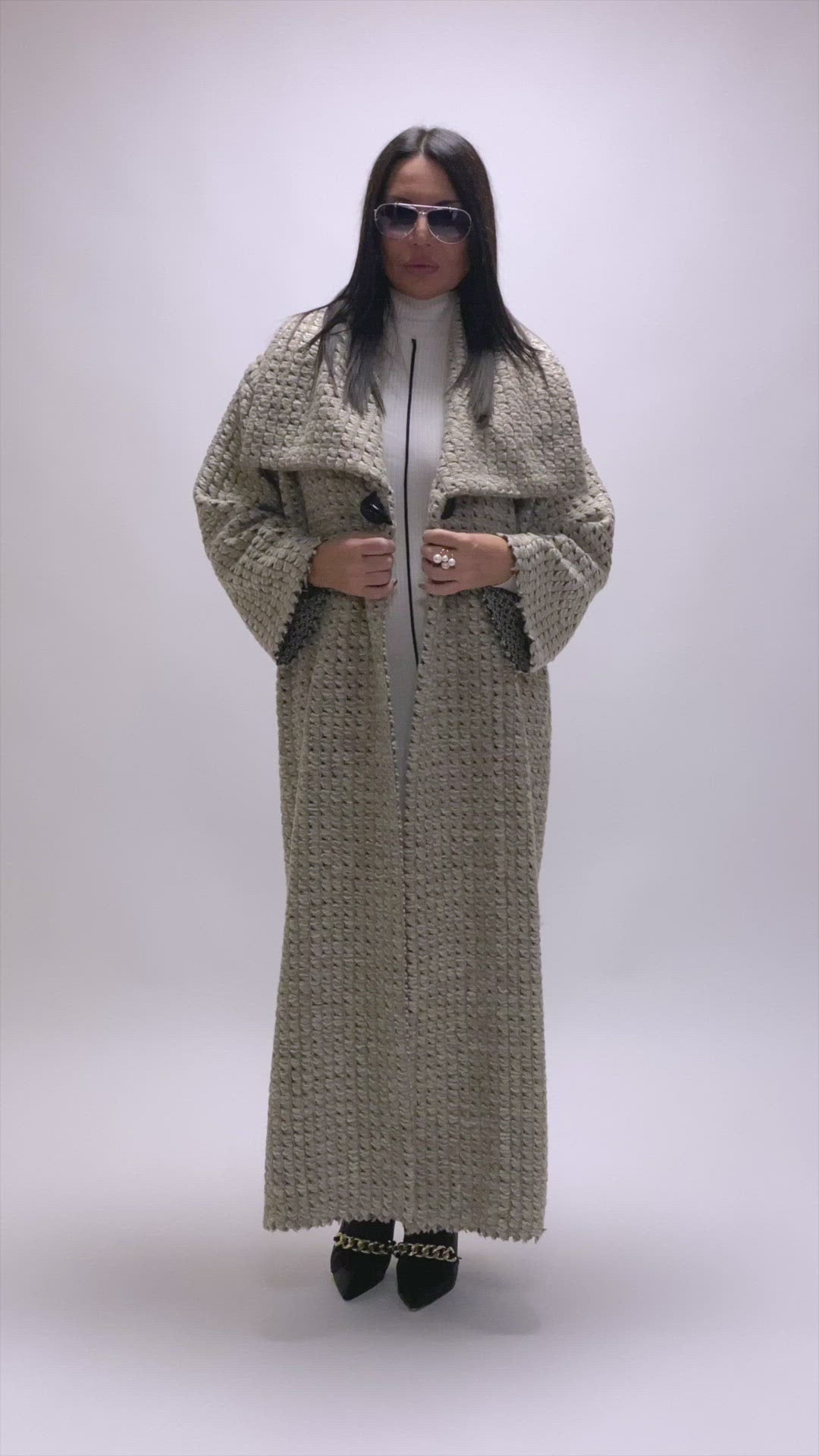 Wool Winter Beige Coat OFELIA SALE EugFashion 