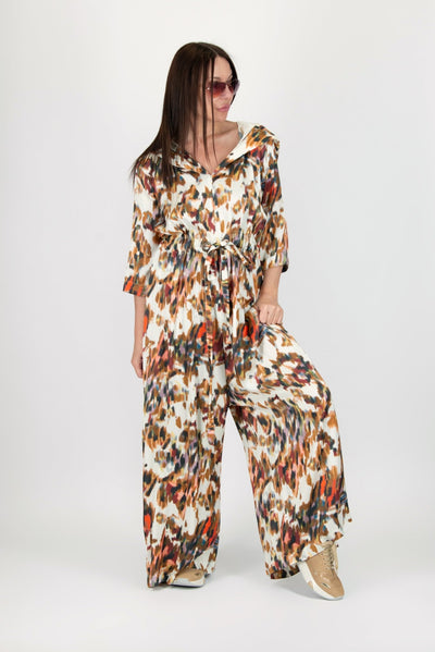 Elegant Hooded Jumpsuit REGINA - EUG FASHION EugFashion 
