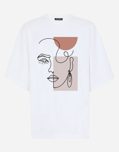 Graphic Face with elements Premium T shirt - EUG FASHION EugFashion 