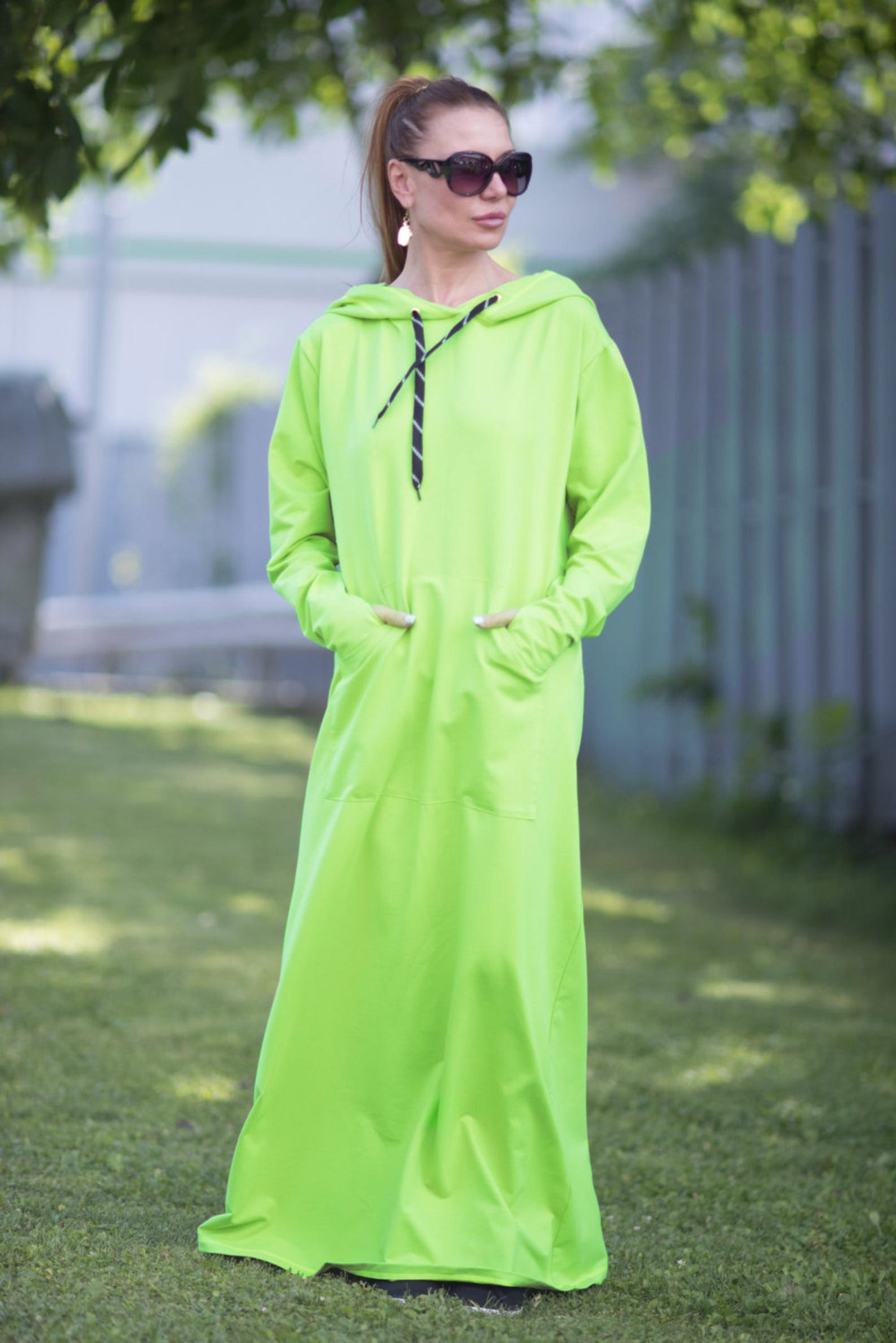 Long Hooded Women Dress EugFashion 