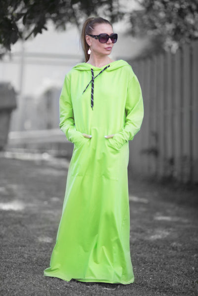 Long Hooded Women Dress EugFashion 