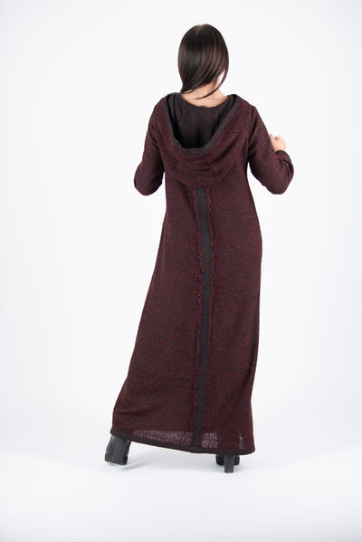 Hooded Knitted Dress LINDA - EUG FASHION EugFashion 
