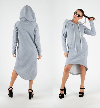 Hooded long Dress TAYLOR - EUG FASHION EugFashion 