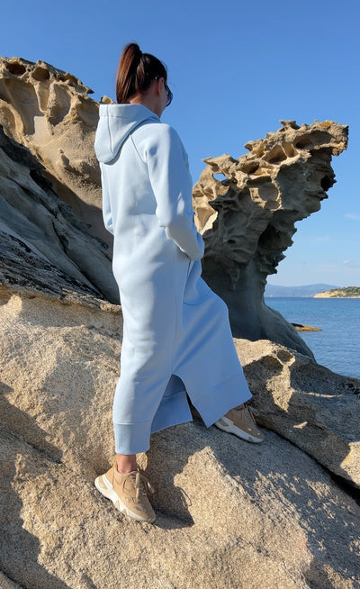 Hooded Sweatshirt Dress SUZANA SALE - EUG FASHION EugFashion 