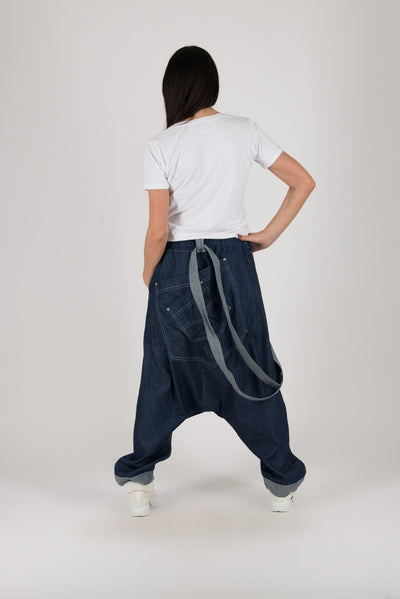 Jeans Drop Crotch Pants Lesila - EUG FASHION EugFashion 