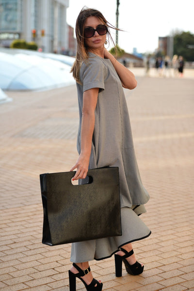 Leather Tote Fashion Bag PENELOPE - EUG FASHION EugFashion 