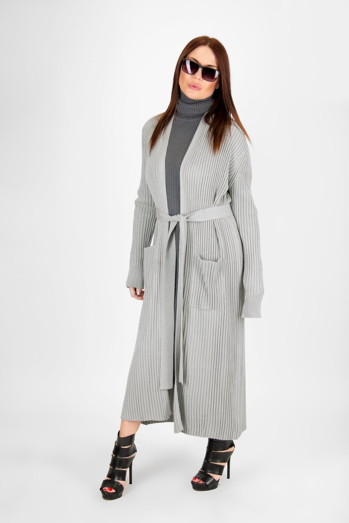 Shop Light Grey cotton knitting Vest AMY SALE for Women | EUG FASHION