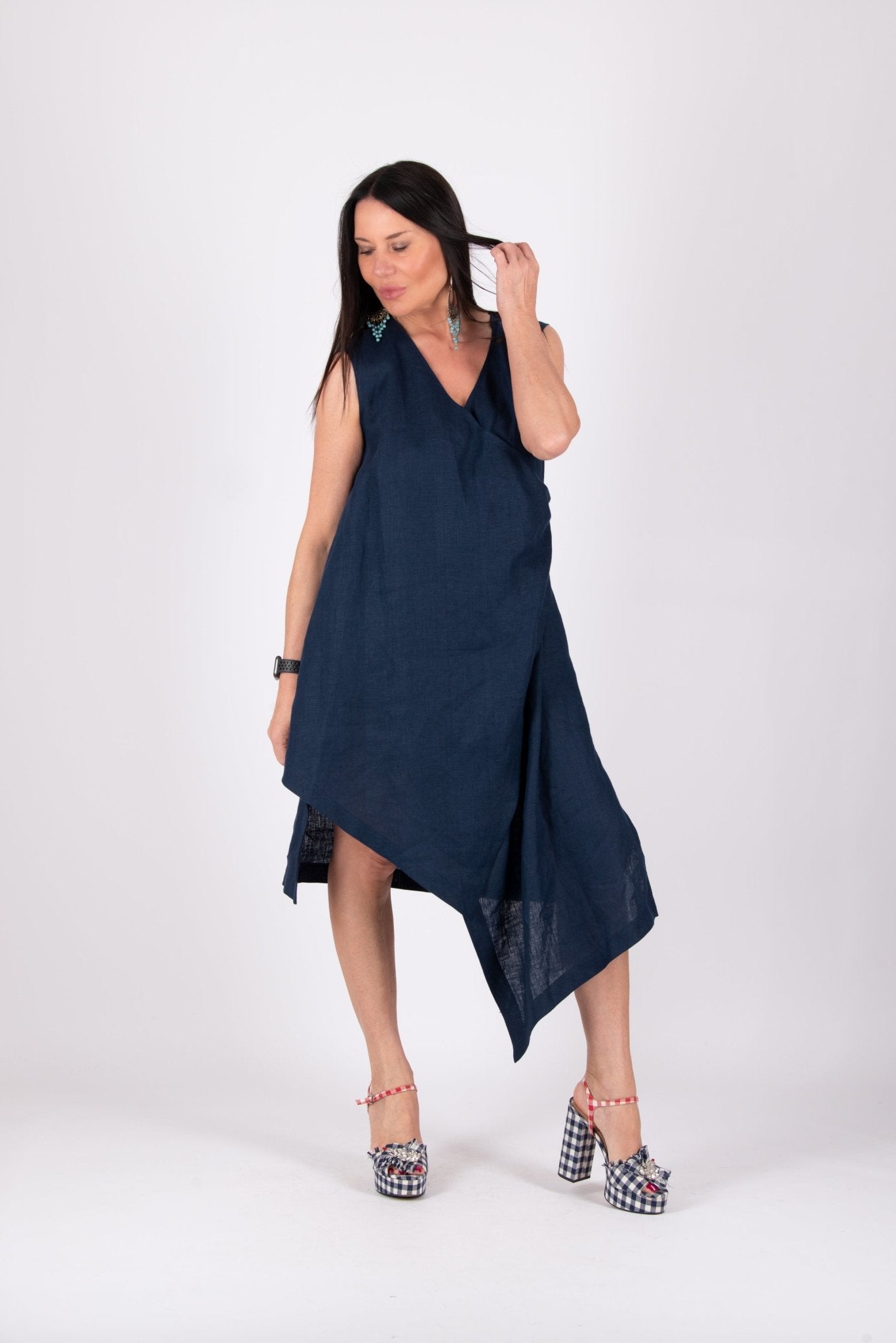 Shop Linen Dress CATANIA for Women | EUG FASHION