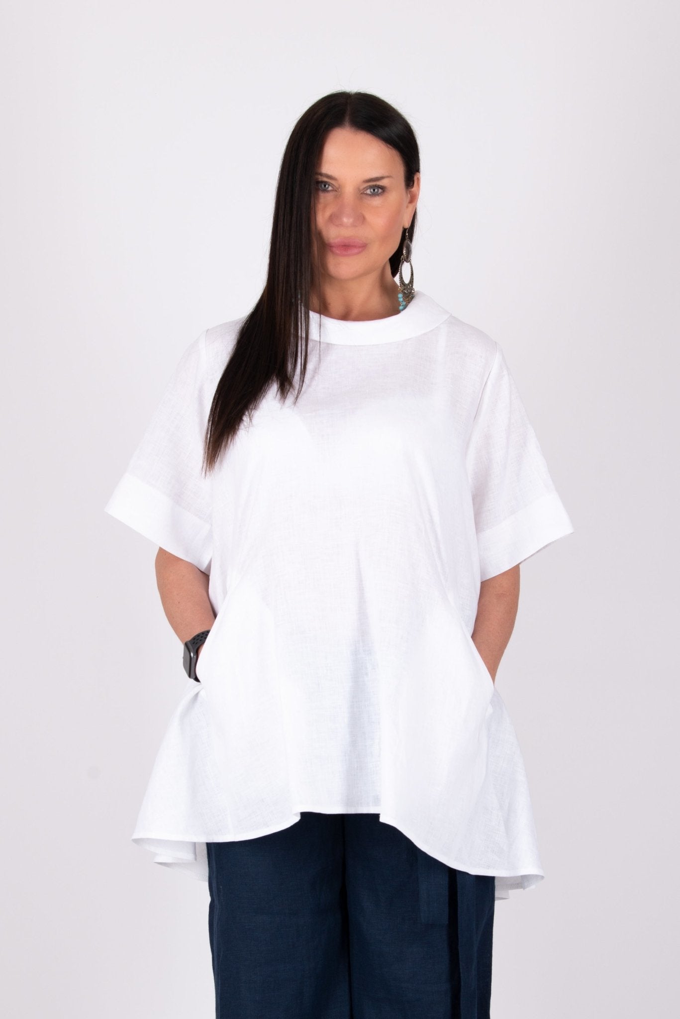 Linen Loose Shirt MALENA SALE - EUG Fashion