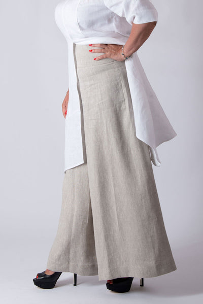 Linen Pants Skirt PAMELA - EUG FASHION EugFashion 