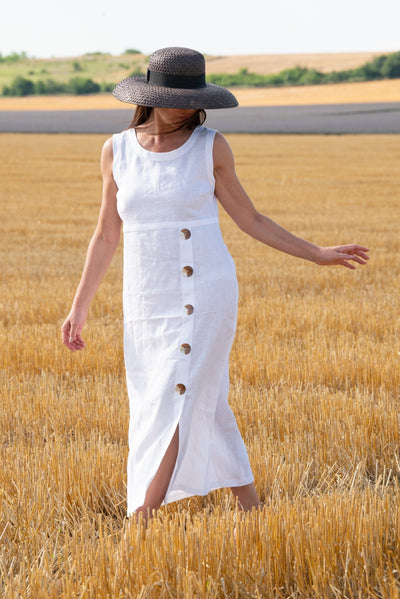 Linen Summer Dress PRIMA - EUG FASHION EugFashion 