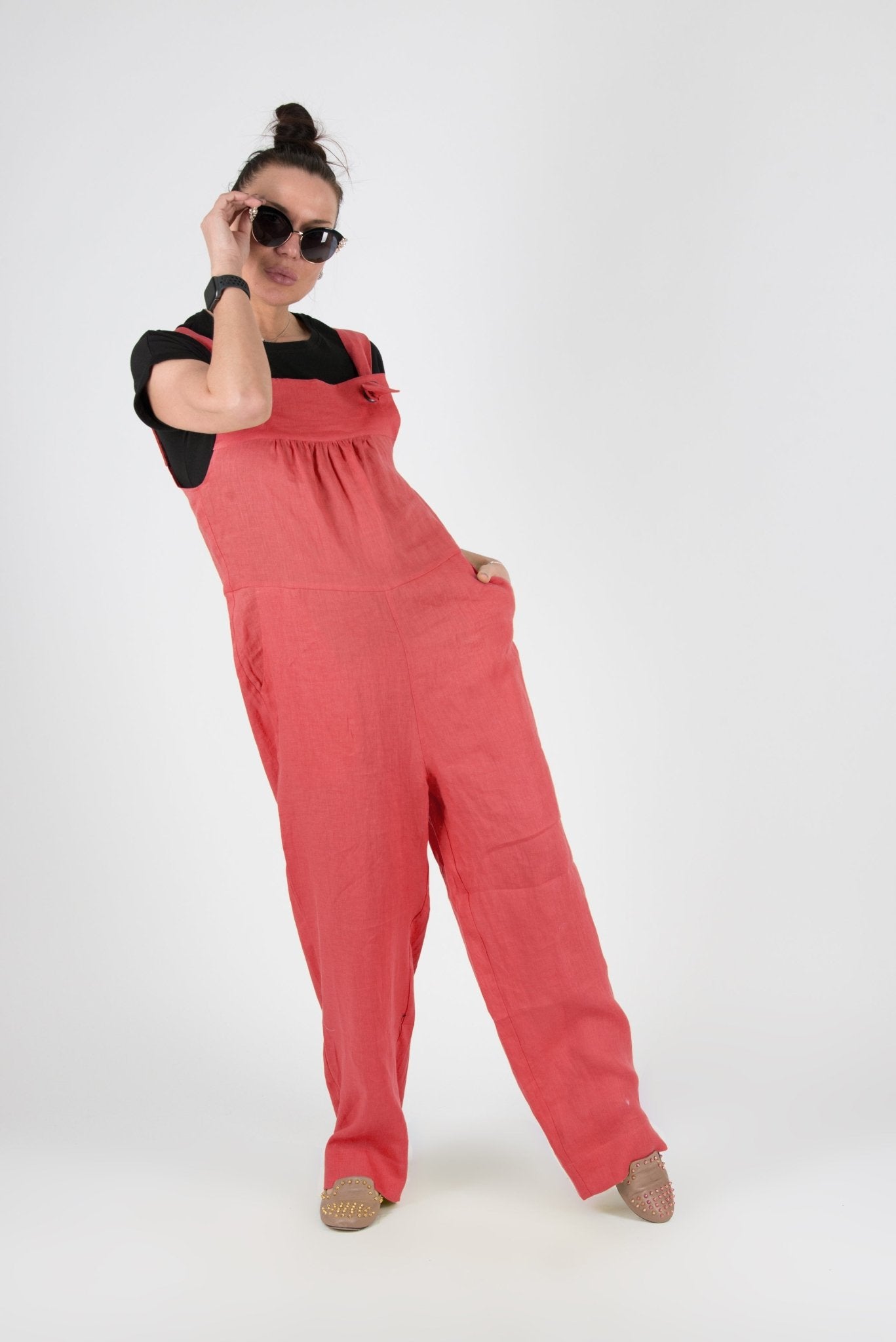 Linen Summer Jumpsuit ROME - EUG FASHION EugFashion 