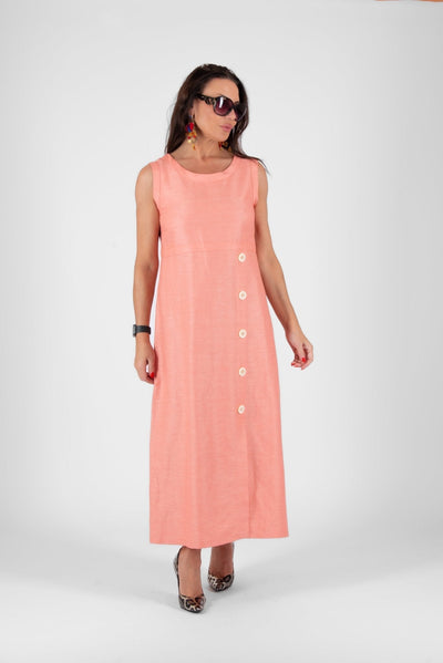 Linen Summer Sleeveless Dress PRIMA SALE - EUG FASHION EugFashion 