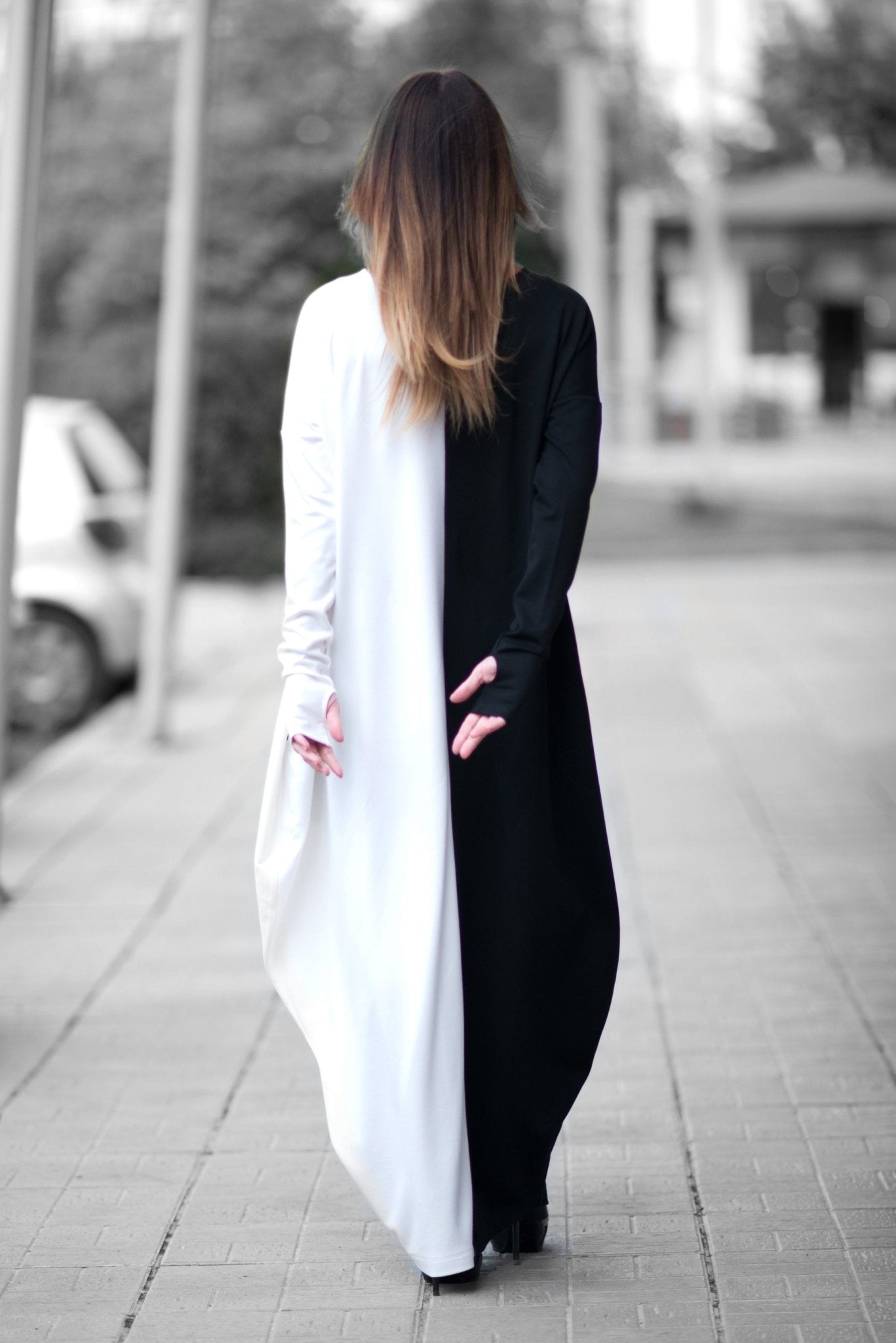 Long Cotton Dress WENDY SALE - EUG FASHION EugFashion 