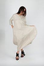 Long Linen Dress Kelly - EUG Fashion