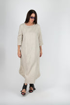 Long Linen Dress Kelly - EUG Fashion