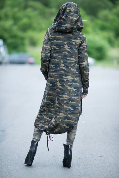 Military Hooded Vest LILY - EUG FASHION EugFashion 