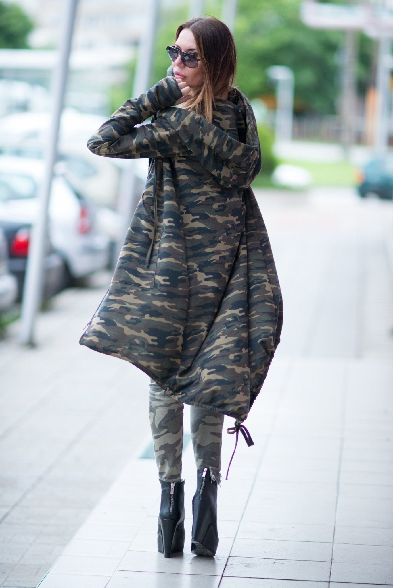 Shop Military Hooded Vest LILY for Women | EUG FASHION