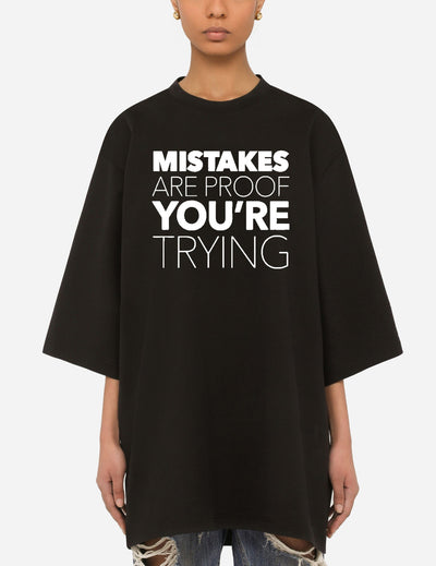 Mistakes Are Proof You're Trying Premium T-Shirt - EUG FASHION EugFashion 