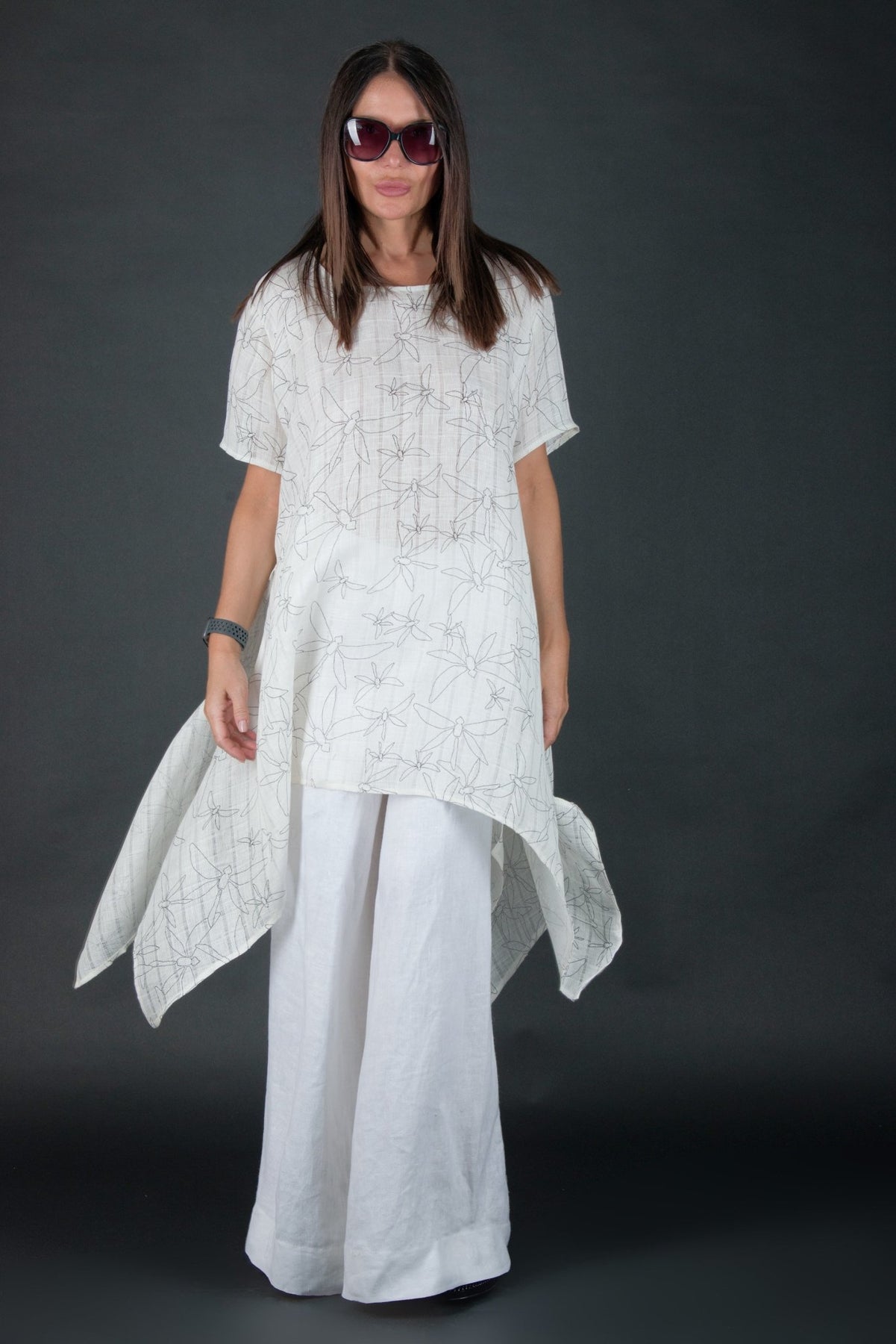 Shop Off White Linen set Caroline for Women | EUG FASHION