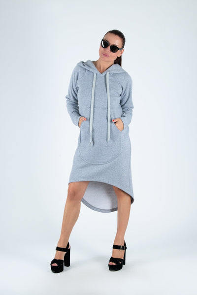 Plus Size Hooded Dress TAYLOR - EUG FASHION EugFashion 