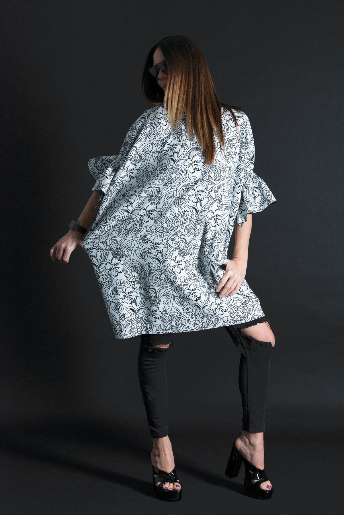 Shorts sleeves FLAVIA Dress SALE - EUG FASHION