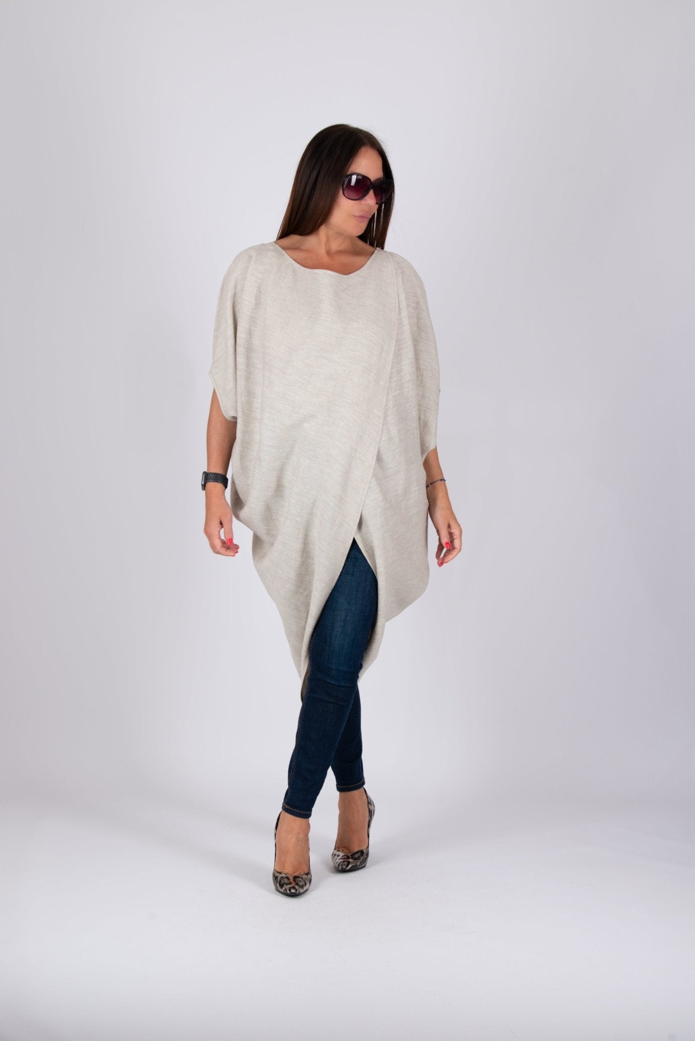 Sleeveless Linen Tunic FABIANA SALE - EUG Fashion