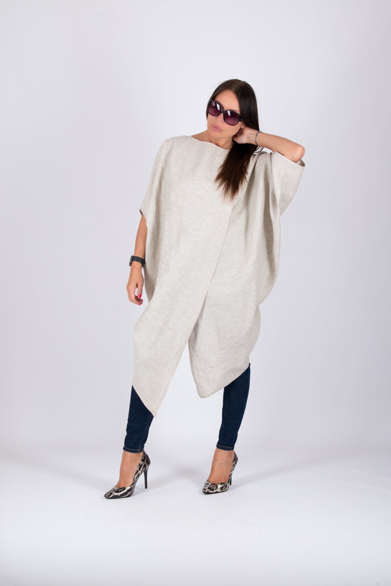 Sleeveless Linen Tunic FABIANA SALE - EUG Fashion EugFashion 