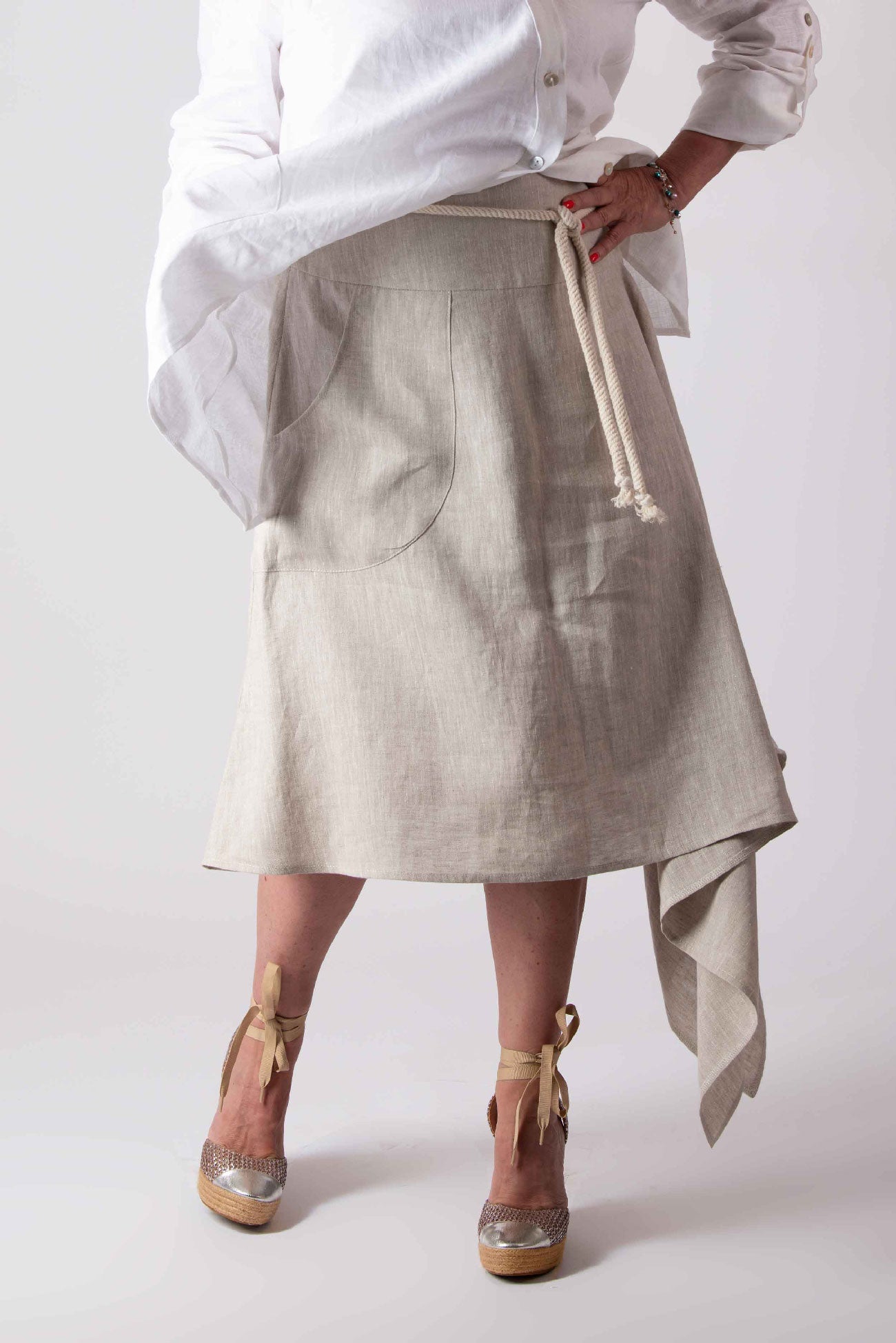 Stylish Linen Skirt MISY - EUG FASHION EugFashion 
