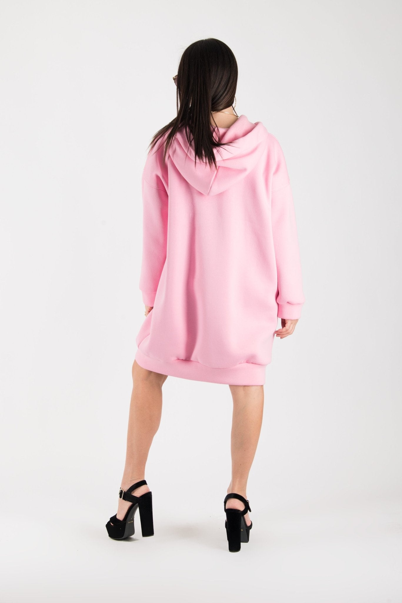Sweatshirt Hooded Pink Dress EugFashion 