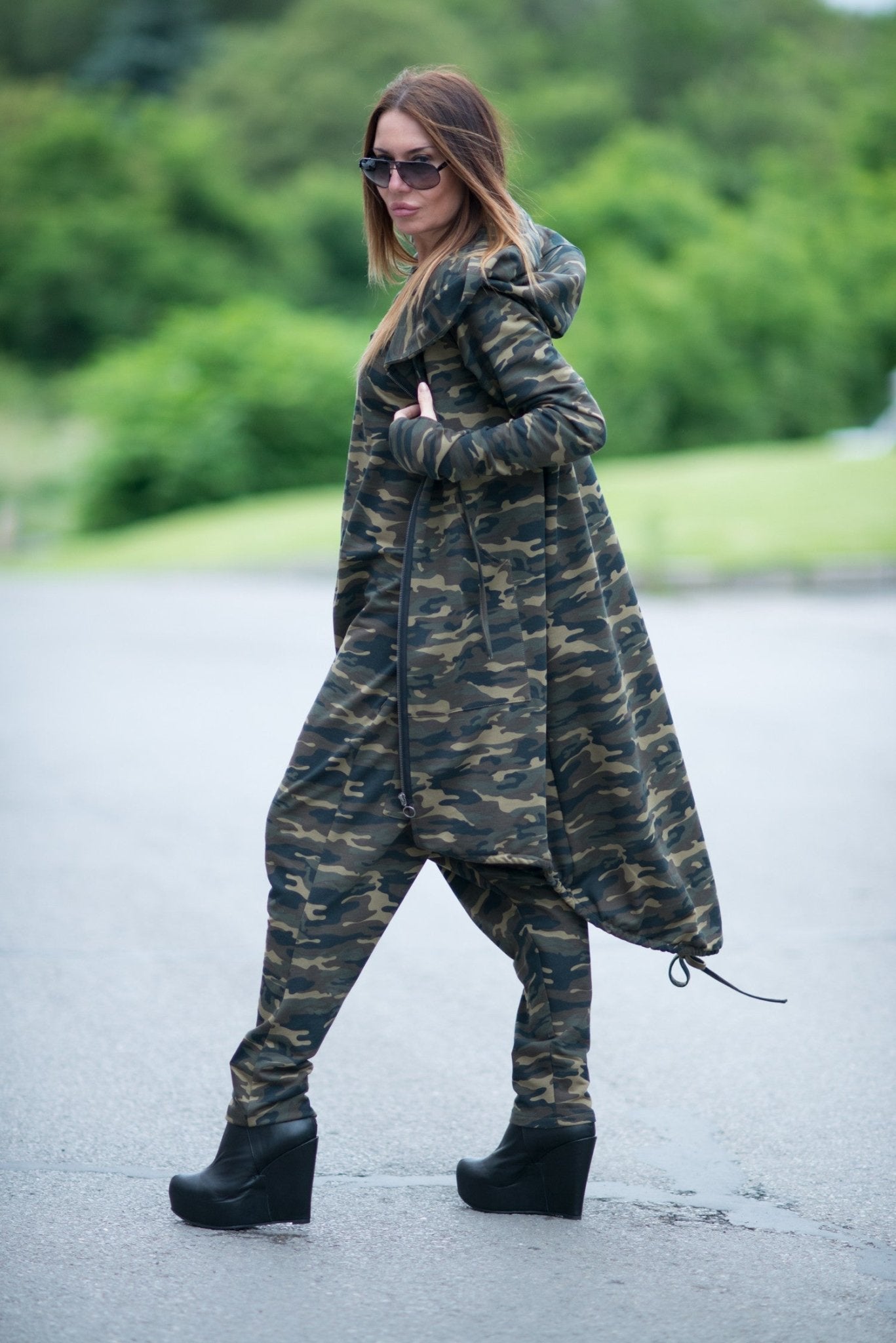Urban Style Hooded Outfit KAMILA - EUG FASHION EugFashion 