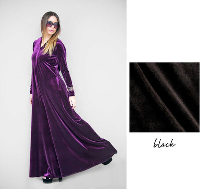 Velvet Hooded Jumpsuit LUNA - EUG FASHION EugFashion 