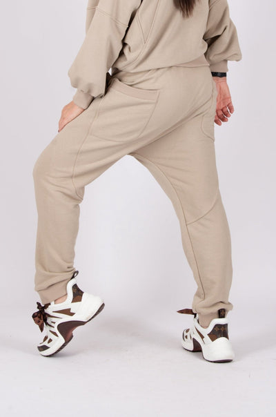 Wide Drop Crotch Pants AMALIA - EUG FASHION EugFashion 