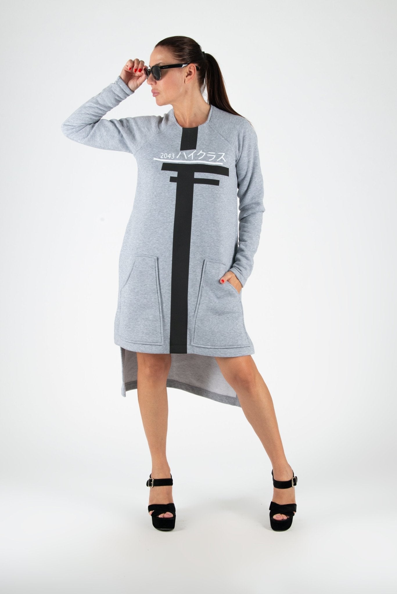 Woman Sweatshirt Dress IZABEL - EUG FASHION EugFashion 