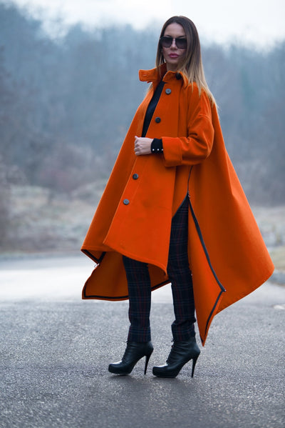 Women Loose Autumn Winter Coat FEDERICA - EUG FASHION EugFashion 