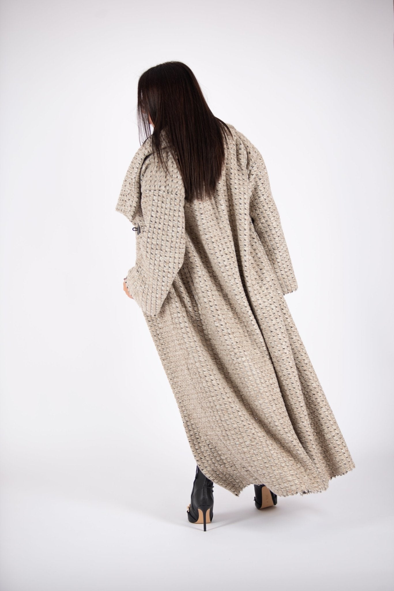 Wool Winter Beige Coat OFELIA SALE - EUG FASHION EugFashion 